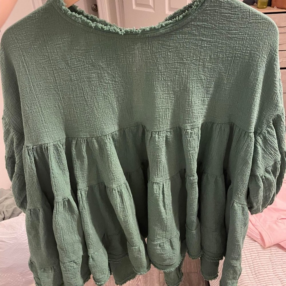 The Briana Top - Forest Green